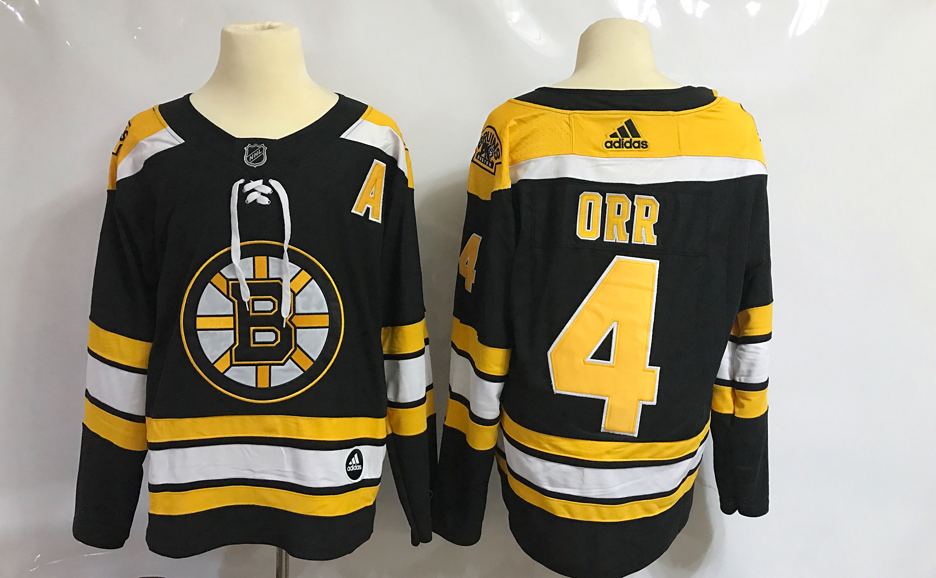 Men Boston Bruins #4 Orr Black Hockey Stitched Adidas NHL Jerseys->new orleans saints->NFL Jersey